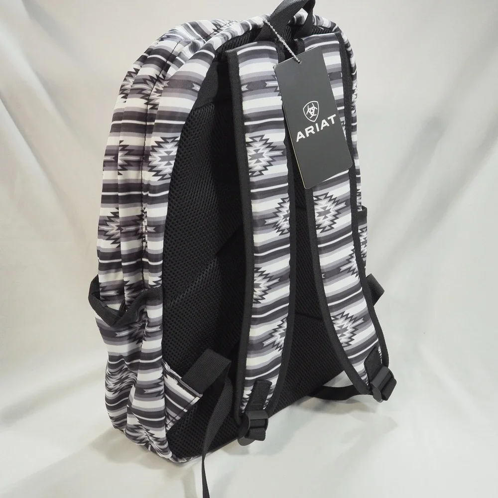 Ariat Backpack Unisex OS Black White Southwestern Aztec Geometric Travel Rodeo